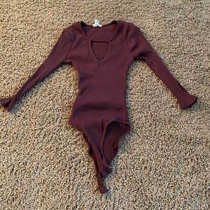 Full tilt cut out long sleeve bodysuit